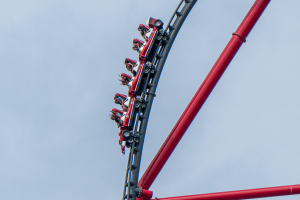 Red Force • Intamin LSM Launch Coaster • Ferrari Land