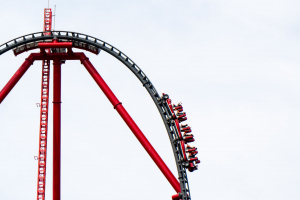 Red Force • Intamin LSM Launch Coaster • Ferrari Land