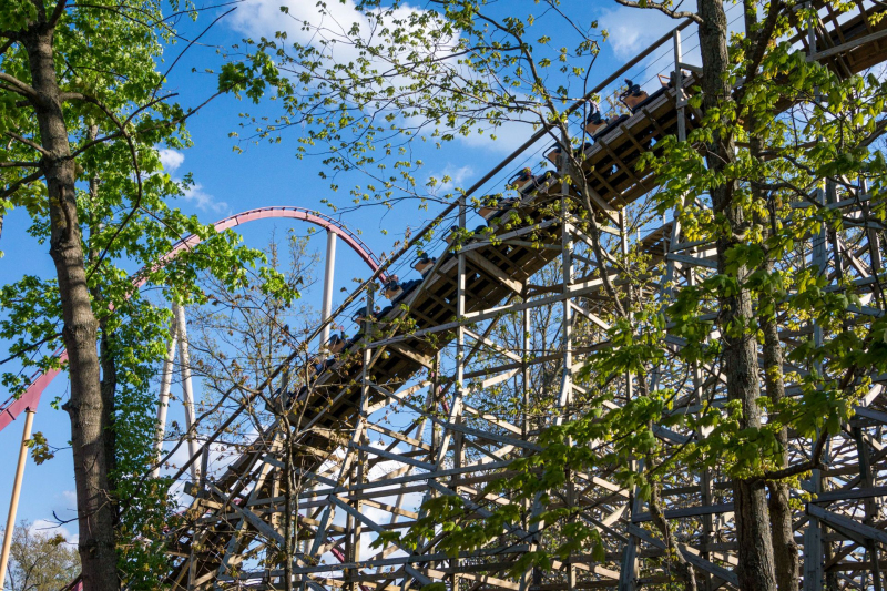 Mystic Timbers • GCI Wooden Coaster
