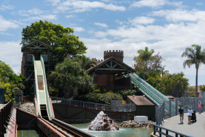 Viking's Revenge Flume Ride • In-House built Log Flume